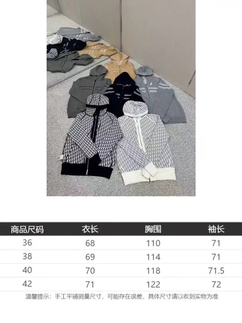 Dior Women Men 2025 Reversible Knit Cardigan cashmere Sweater D38621