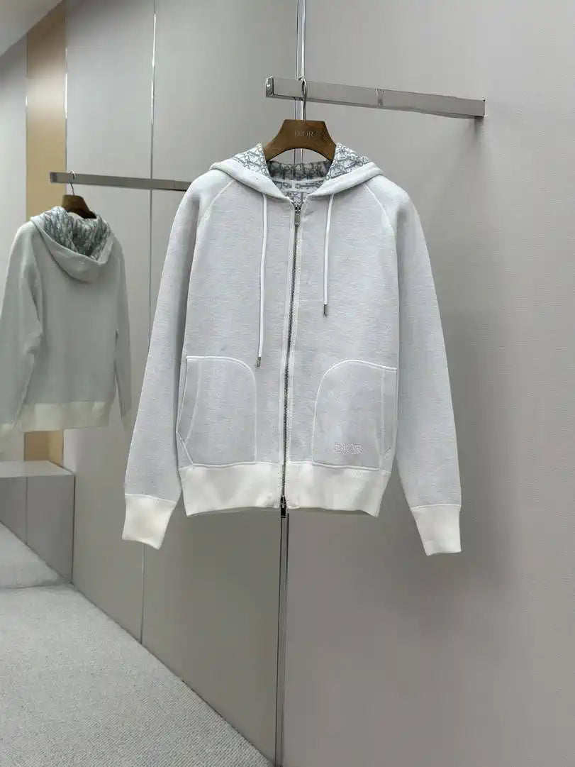 Dior Women Men 2025 Reversible Knit Cardigan cashmere Sweater D38624