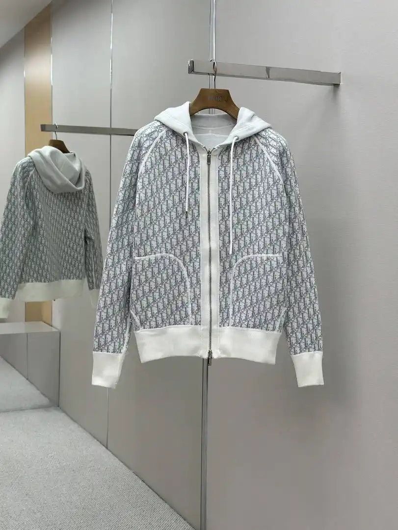 Dior Women Men 2025 Reversible Knit Cardigan cashmere Sweater D38624