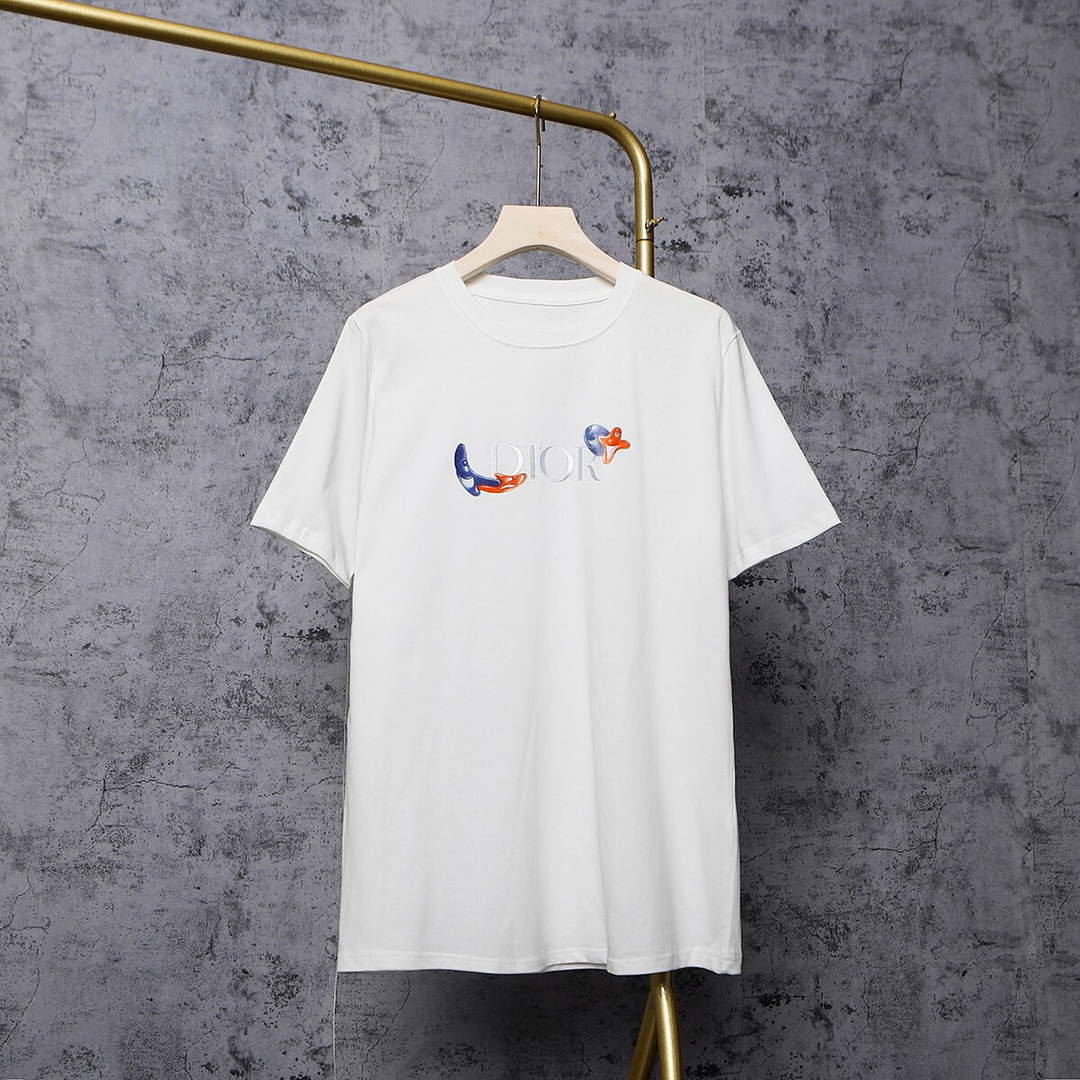 Dior Women Men T-shirts Wholesale Dior Short Sleeve Clothing D36292
