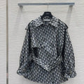 Dior Women Monograw penetration printing Coat Clothing D38691