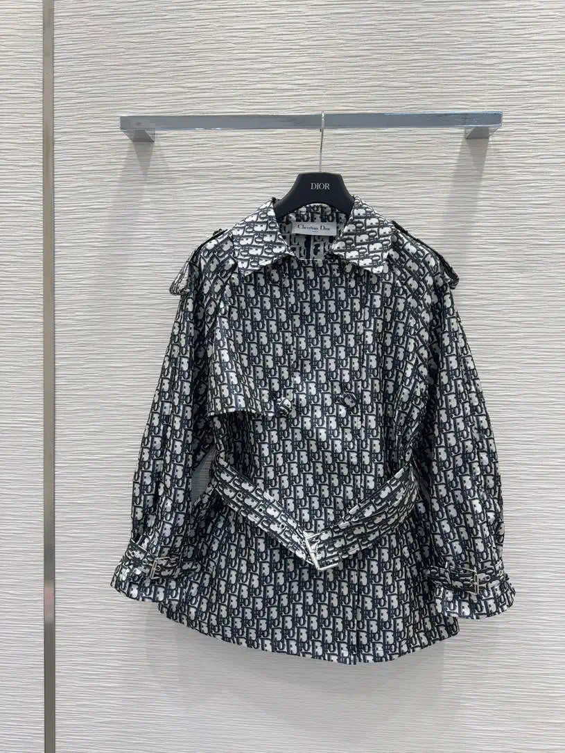 Dior Women Monograw penetration printing Coat Clothing D38691