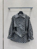 Dior Women Monograw penetration printing Coat Clothing D38691