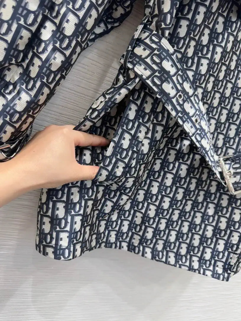 Dior Women Monograw penetration printing Coat Clothing D38691