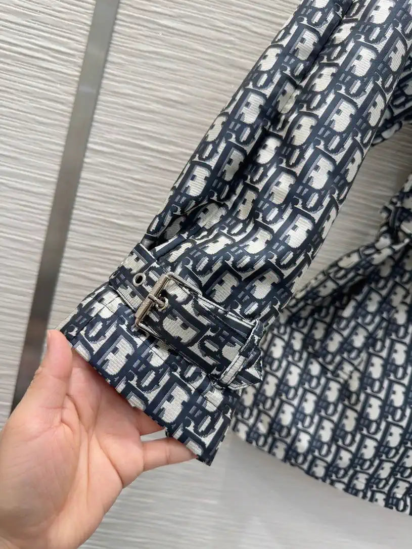 Dior Women Monograw penetration printing Coat Clothing D38691