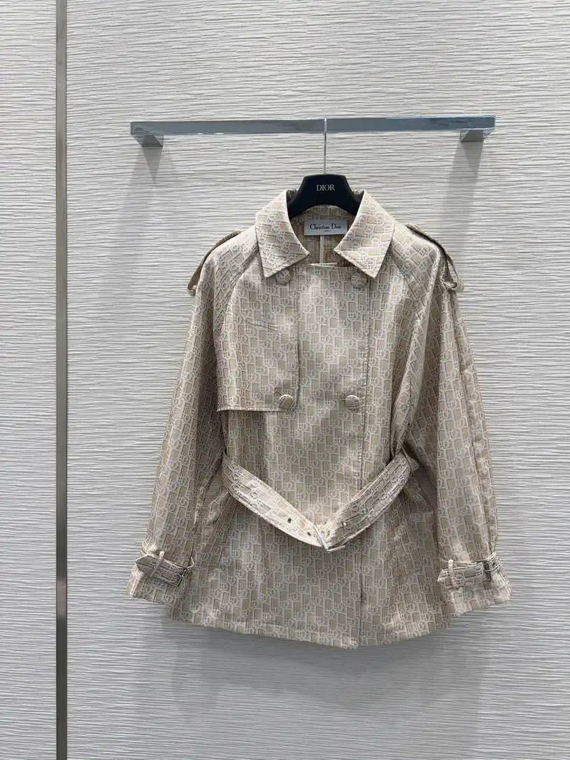 Dior Women Monograw penetration printing Coat Clothing D38691