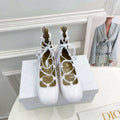 Dior Women¡®s KDI760VNI ARTY lace-up ankle boots in white patent and calfskin - 35 - View 1