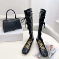 Dior Women¡®s KDI760VNI ARTY Hight lace-up ankle boots in black patent and calfskin - 35 - View 1