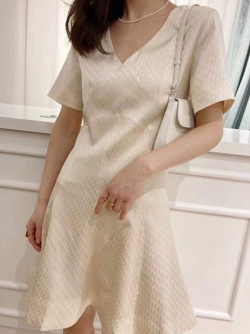 Dior Women¡¯s Silk Jacquard Dress Designer Dior Clothing 38081 - luxibagsmall