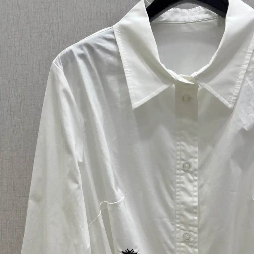 Dior Women Shirt belt long sleeve dress D38695