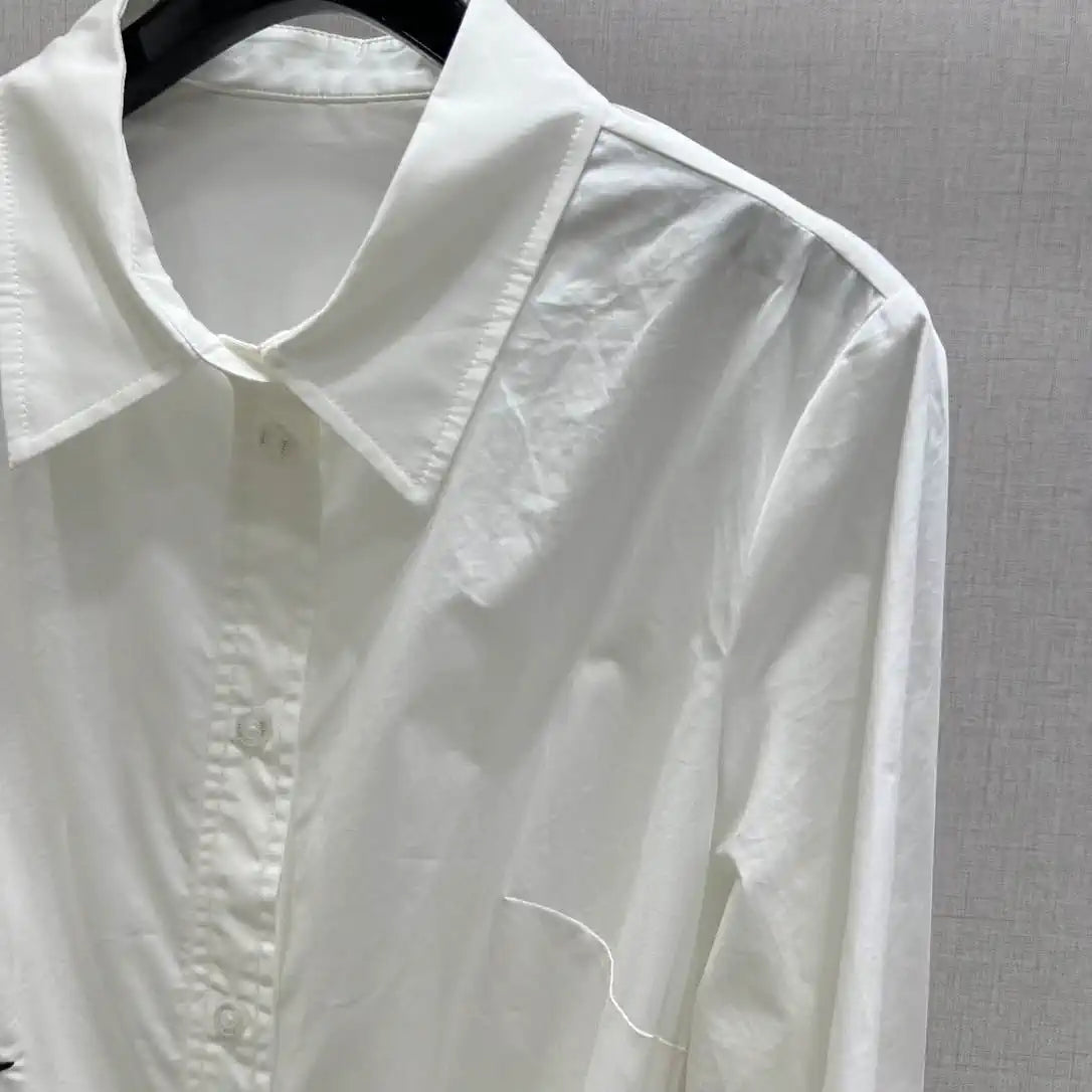 Dior Women Shirt belt long sleeve dress D38695