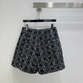 Dior Women Slub-woven diamond-patterned culottes D38697