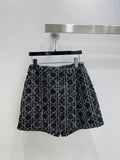 Dior Women Slub-woven diamond-patterned culottes D38698