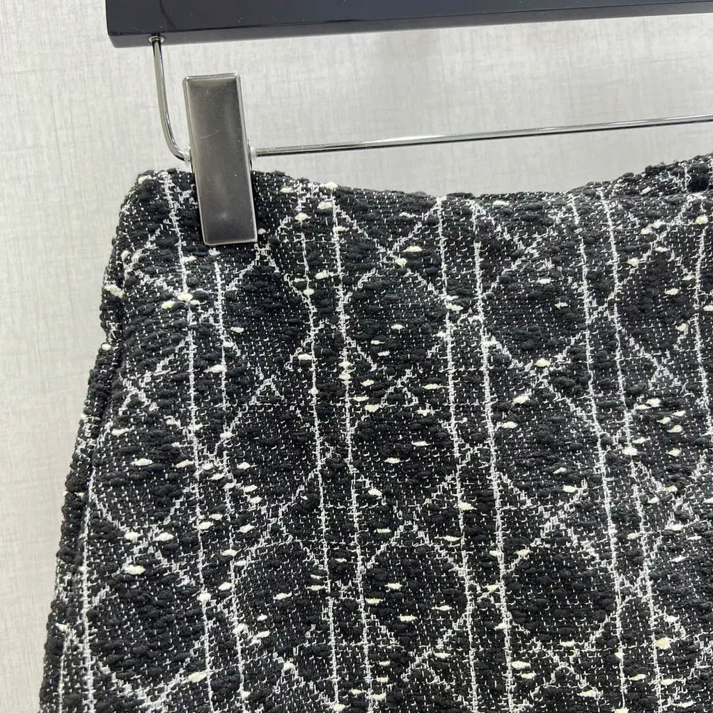 Dior Women Slub-woven diamond-patterned culottes D38698