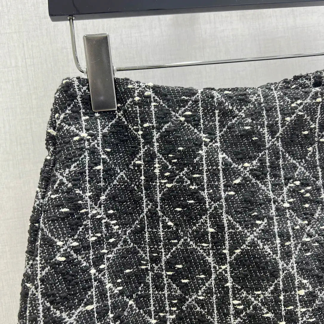 Dior Women Slub-woven diamond-patterned culottes D38698