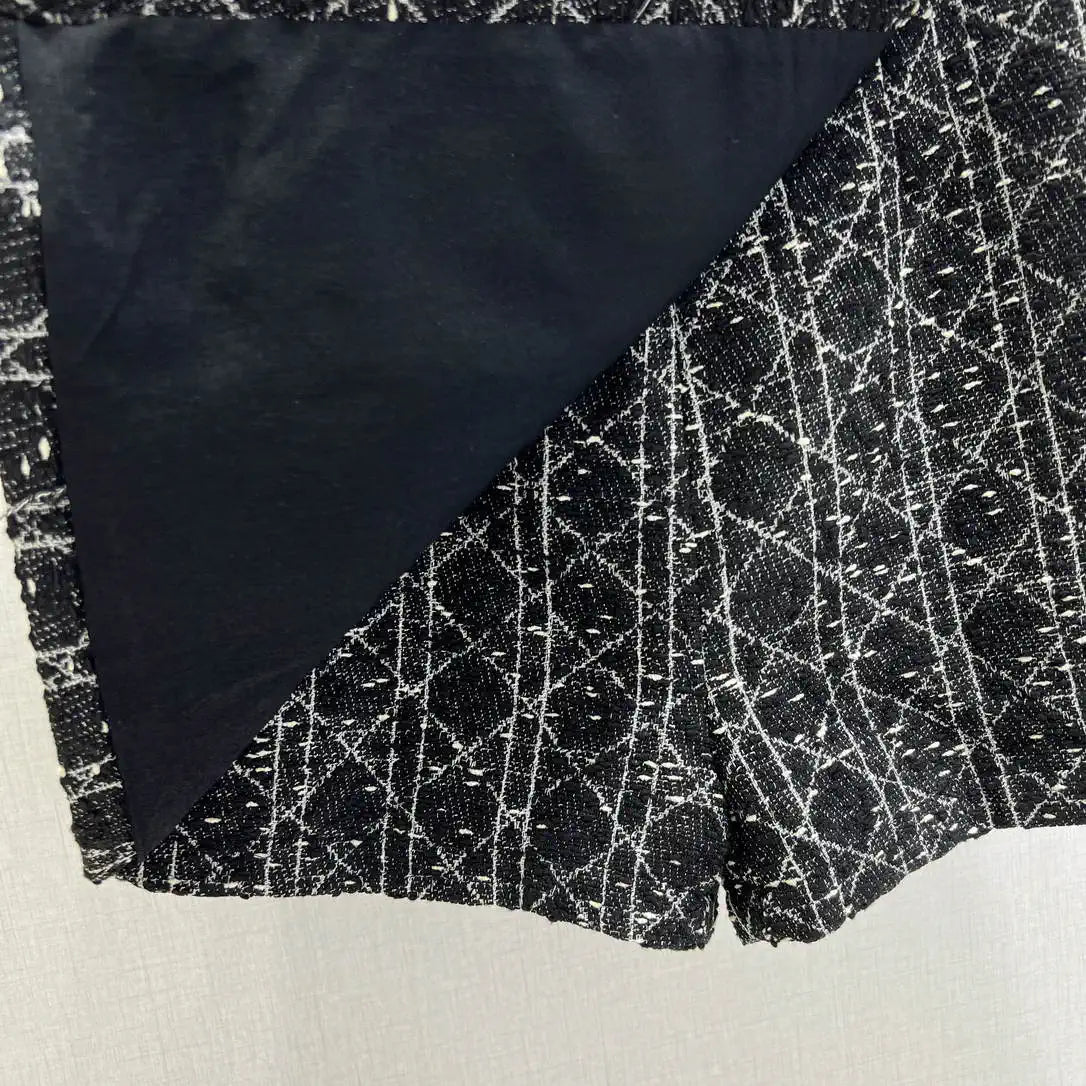 Dior Women Slub-woven diamond-patterned culottes D38698