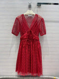 Dior Women's Dress Designer Dior Clothing 38112 Red