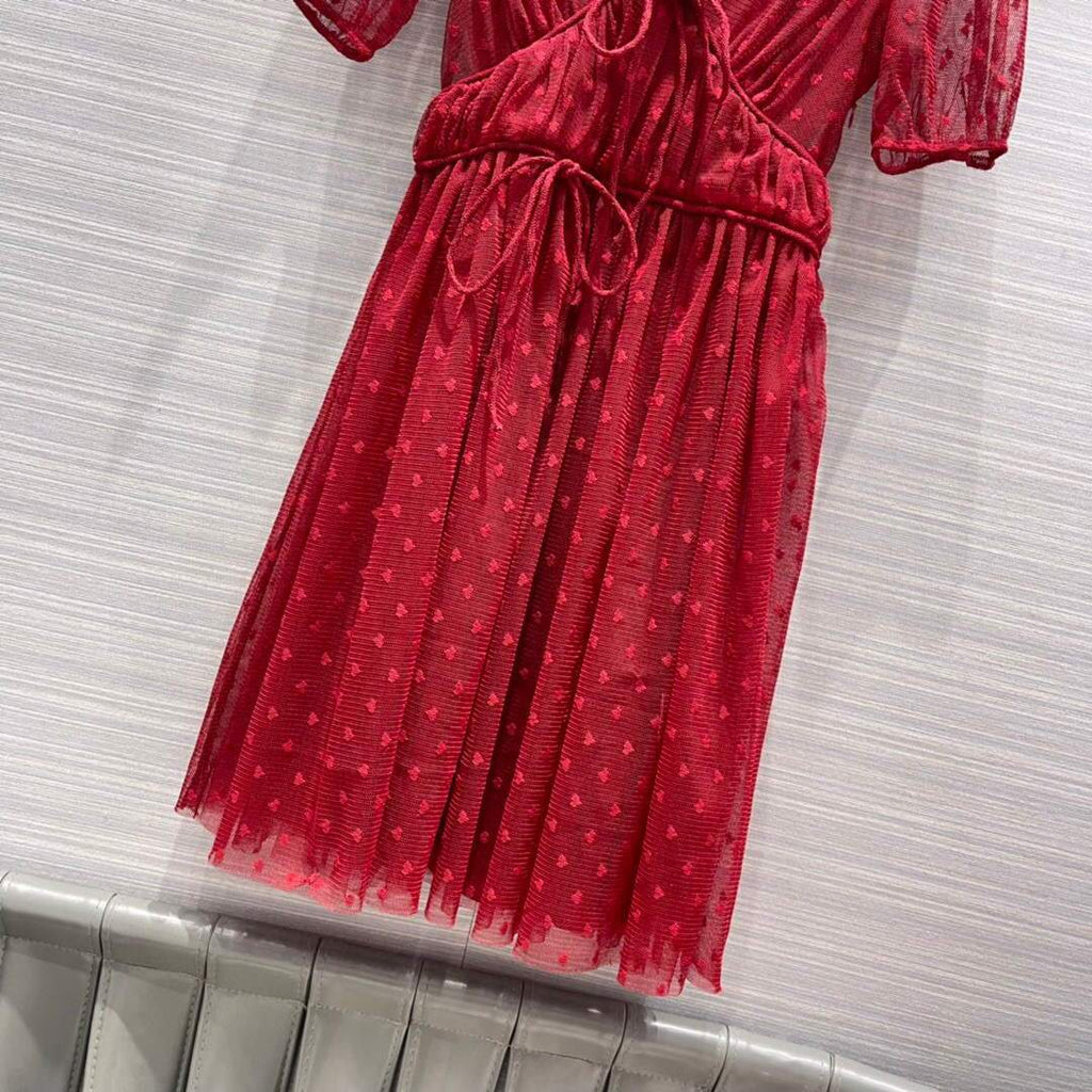 Dior Women's Dress Designer Dior Clothing 38112 Red