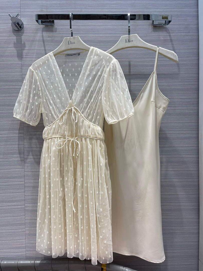 Dior Women's Dress Designer Dior Clothing 38112 Beige