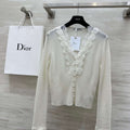 Dior Women's Fashion Clothing cashmere Sweater D38603 - S / White - View 1