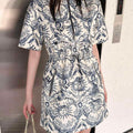 Dior Women's Fashion Clothing Oblique Jacquard Dress D88358 - S - View 1
