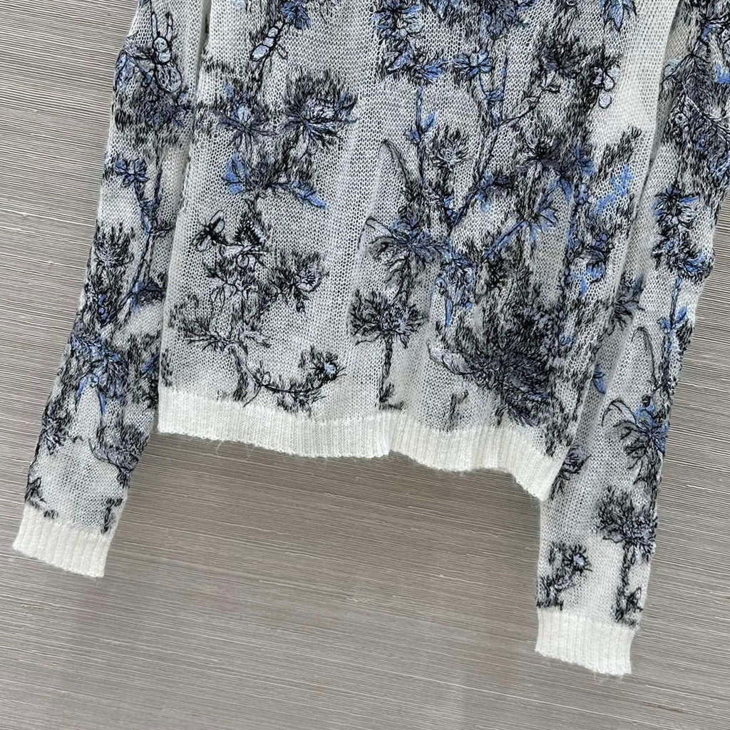 Dior Women's Fashion Clothing Sweater D38600 Premium mulberry silk mohair