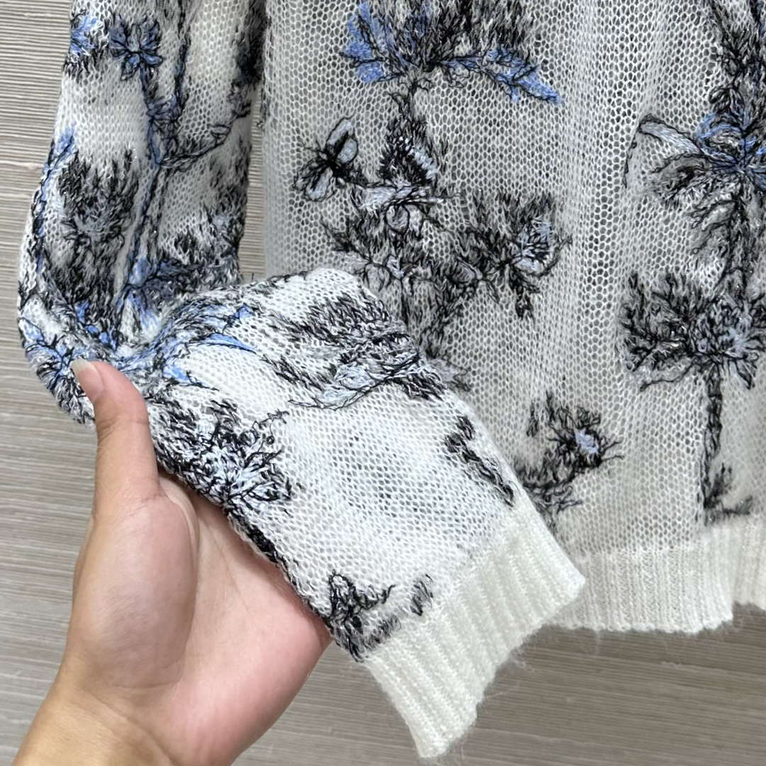 Dior Women's Fashion Clothing Sweater D38600 Premium mulberry silk mohair