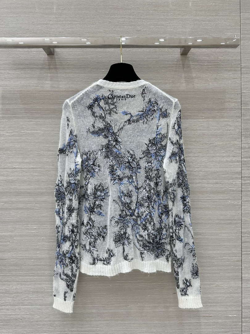 Dior Women's Fashion Clothing Sweater D38600 Premium mulberry silk mohair