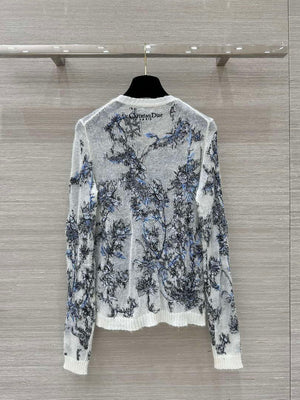 Dior Women's Fashion Clothing Sweater D38600 Premium mulberry silk mohair - S - View 8
