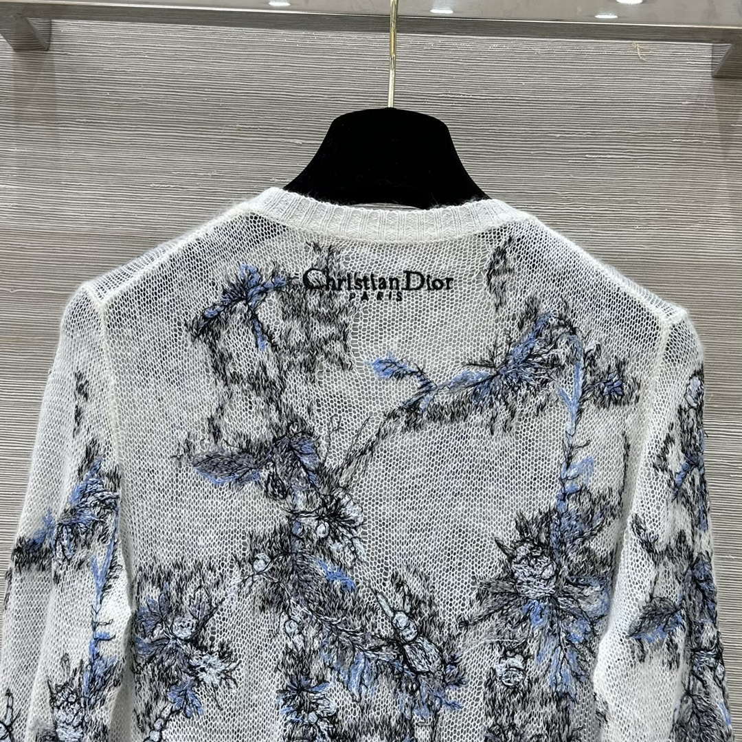 Dior Women's Fashion Clothing Sweater D38600 Premium mulberry silk mohair