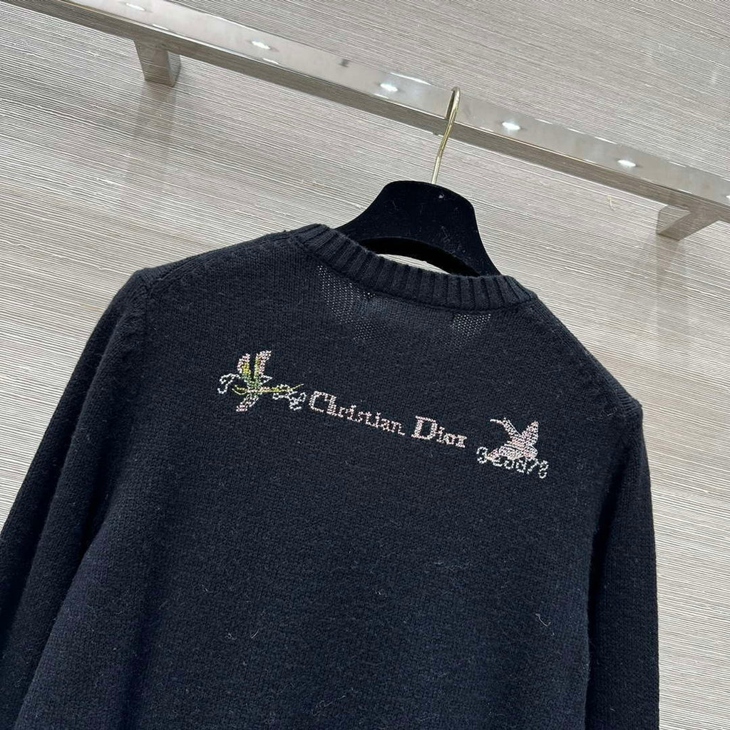 Dior Women's Floral embroidered long sleeves Sweater D38005