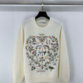 Dior Women's Floral embroidered long sleeves Sweater D38011 - S - View 1