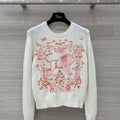 Dior Women's Floral embroidered long sleeves Sweater D38012 - S - View 1