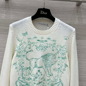 Dior Women's Floral embroidered long sleeves Sweater D38014 - S - View 4