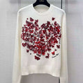 Dior Women's Floral embroidered long sleeves Sweater D38015 - S - View 1