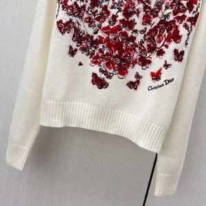 Dior Women's Floral embroidered long sleeves Sweater D38015 - S - View 7