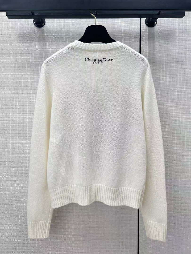 Dior Women's Floral embroidered long sleeves Sweater D38015