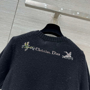 Dior Women's Floral embroidered short sleeves Sweater D38006 - S - View 9