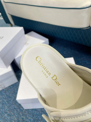 Dior Women's Shoes DIO(R) Evolution Slide Quilted Cannage KCQ716CQC White - 35 - View 8
