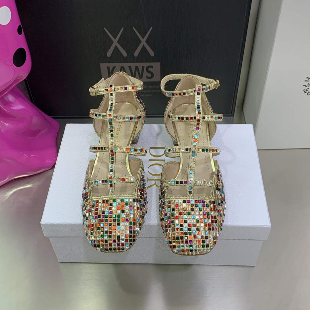Dior Women's Shoes dior gem heeled 3.5cm sandal KDB735SQS