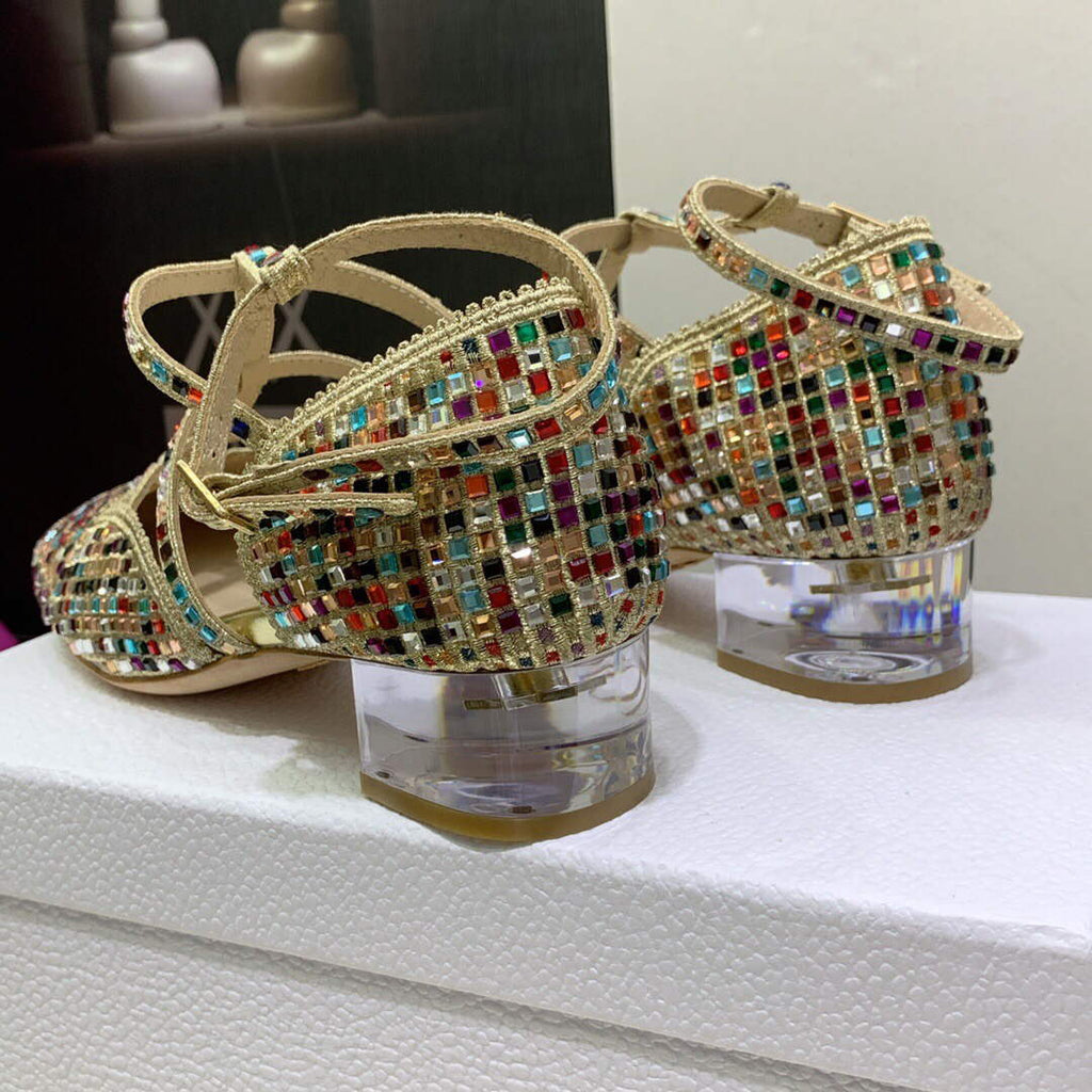 Dior Women's Shoes dior gem heeled 3.5cm sandal KDB735SQS