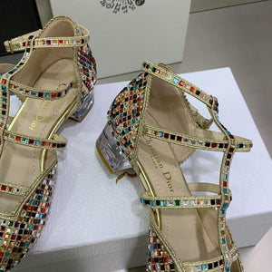 Dior Women's Shoes dior gem heeled 3.5cm sandal KDB735SQS - 35 - View 8