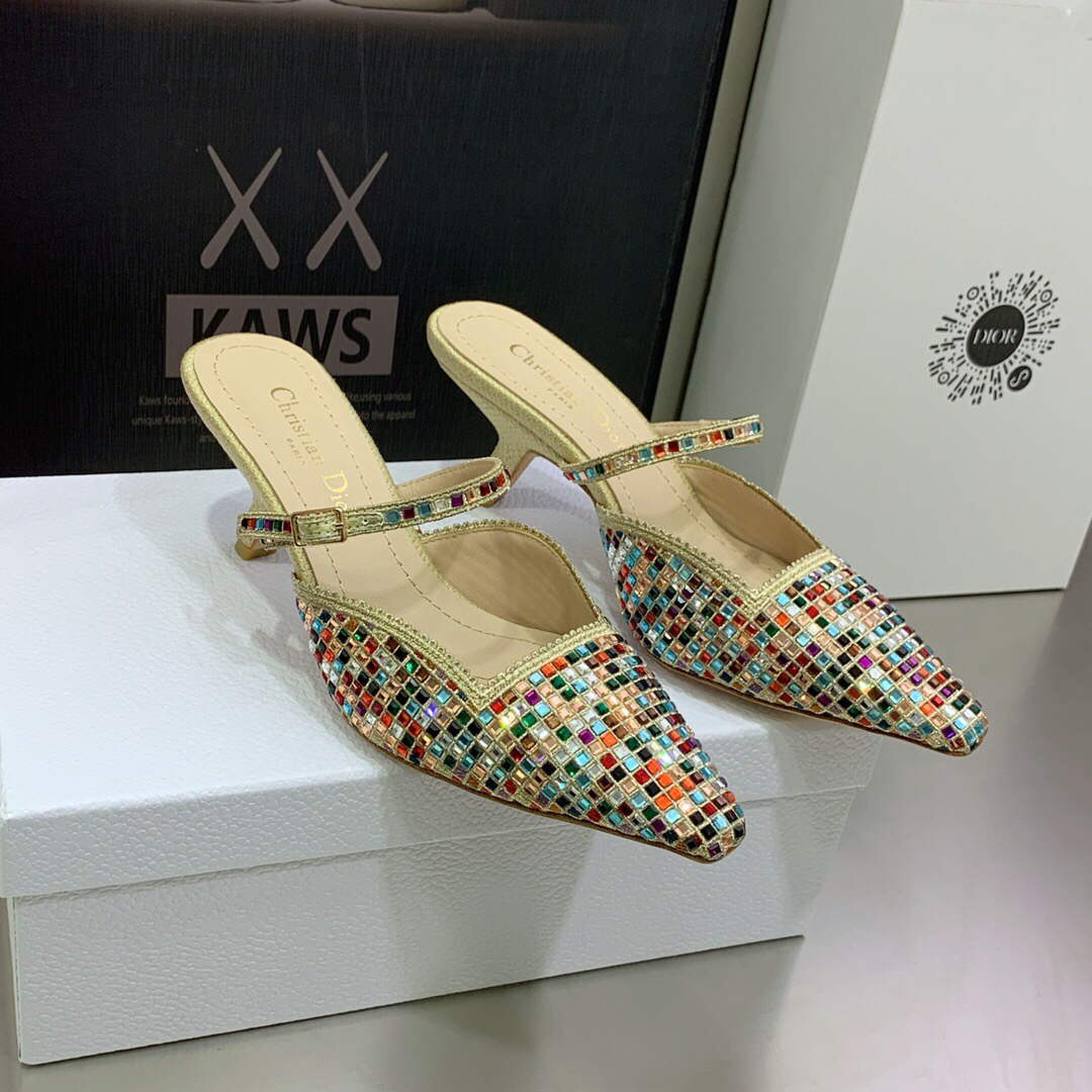 Dior Women's Shoes dior gem heeled 6.5cm sandal KCQ701SQS