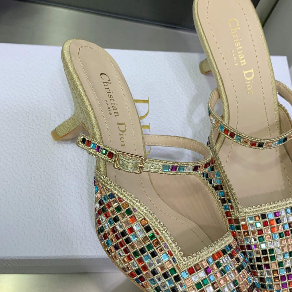 Dior Women's Shoes dior gem heeled 6.5cm sandal KCQ701SQS