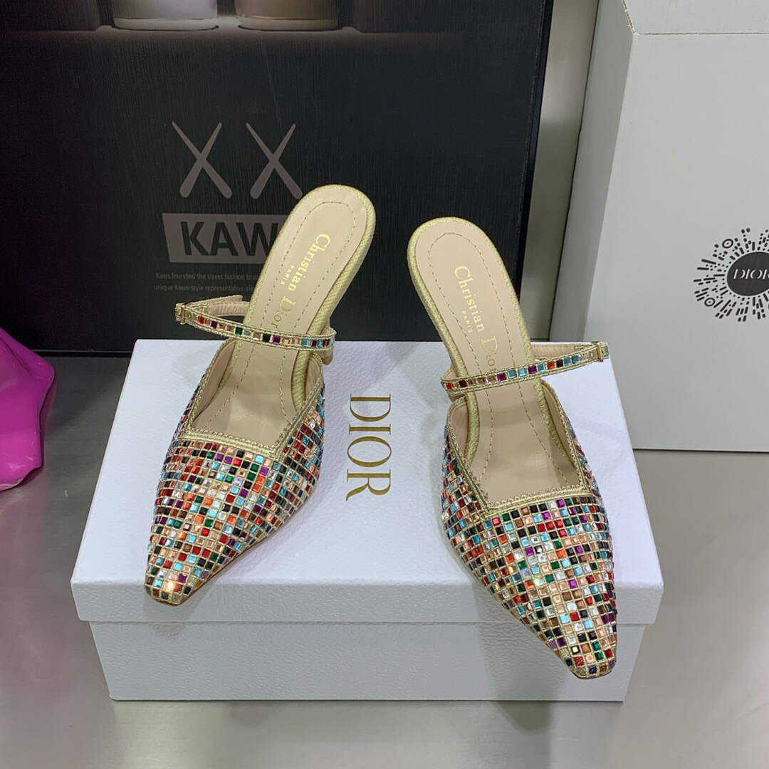 Dior Women's Shoes dior gem heeled 9.5cm sandal KCQ701SQS