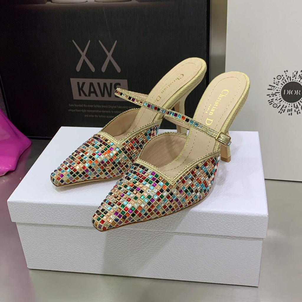 Dior Women's Shoes dior gem heeled 9.5cm sandal KCQ701SQS