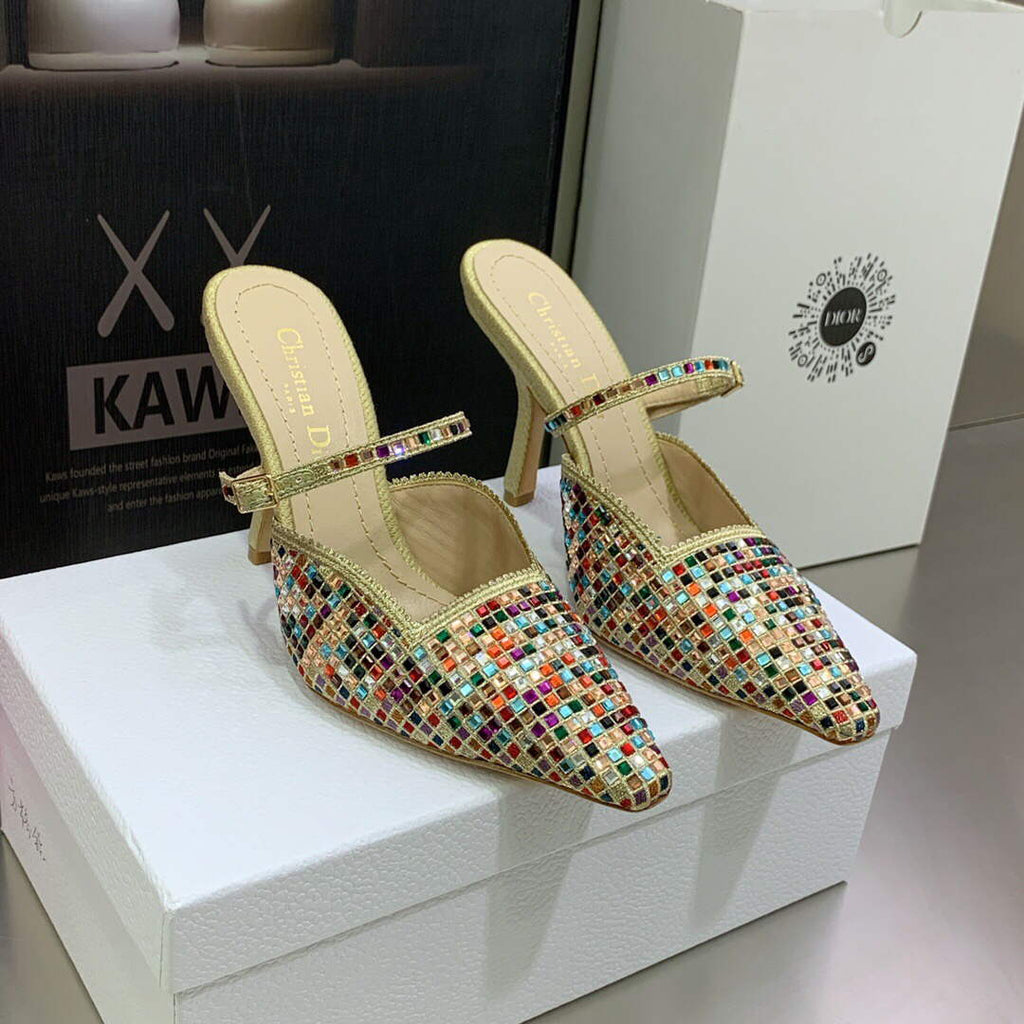 Dior Women's Shoes dior gem heeled 9.5cm sandal KCQ701SQS
