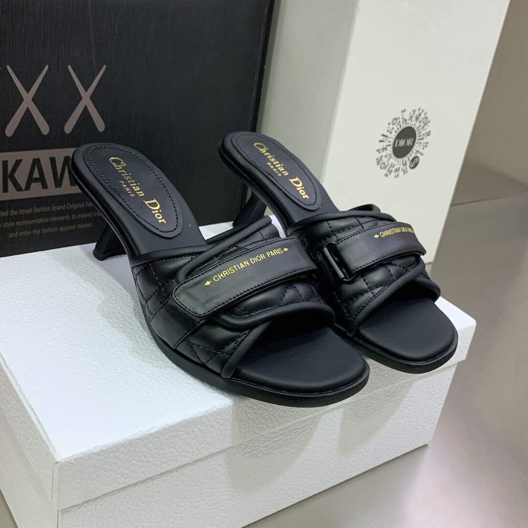 Dior Women's Shoes evolution heeled slide KCQ731CQC Black