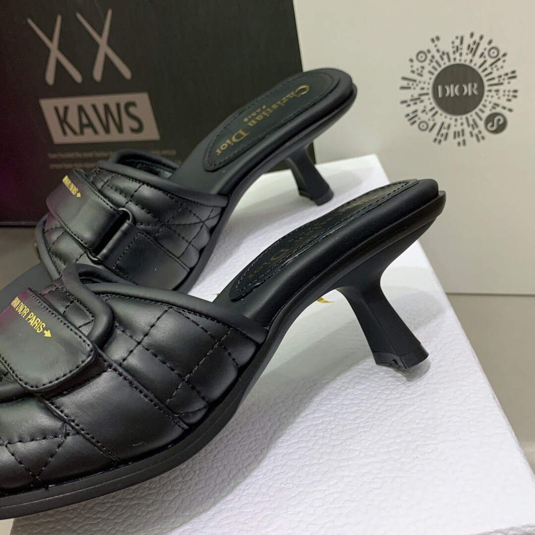Dior Women's Shoes evolution heeled slide KCQ731CQC Black