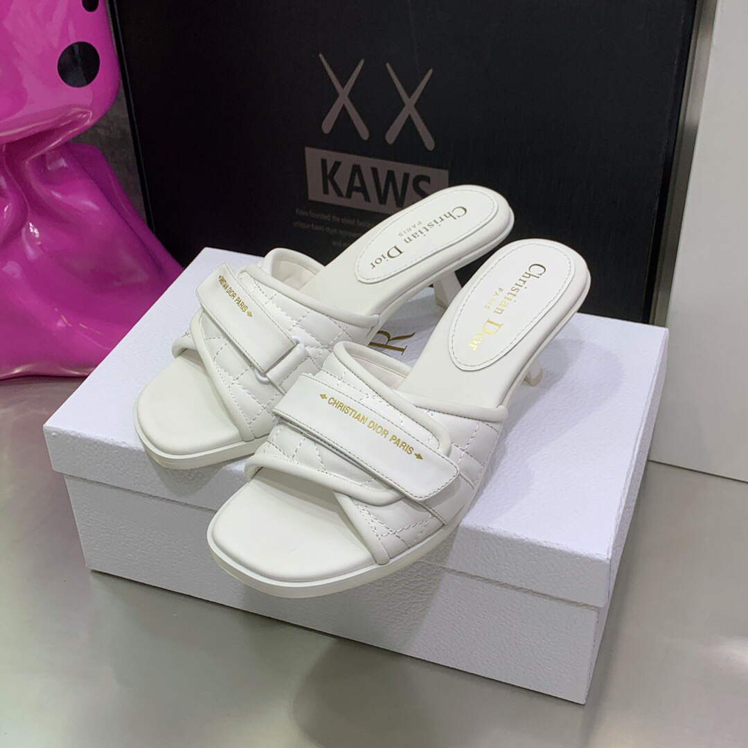 Dior Women's Shoes evolution heeled slide KCQ731CQC White